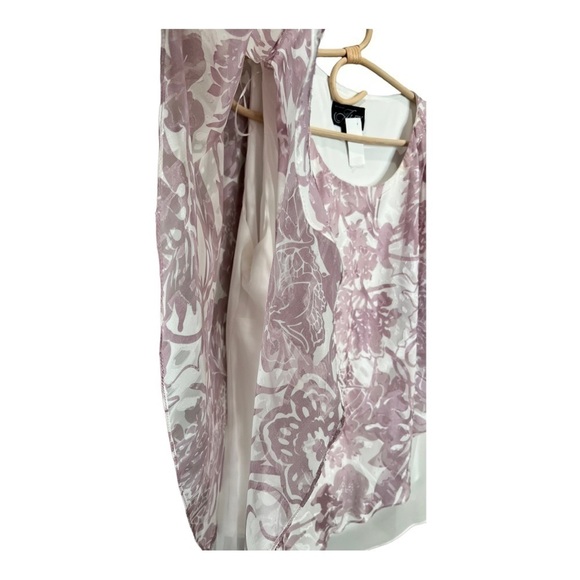 Alex Evenings Lavender Burnout Double Layer Chiffon Occassion Blouse Size 3X NEW - Picture 15 of 16